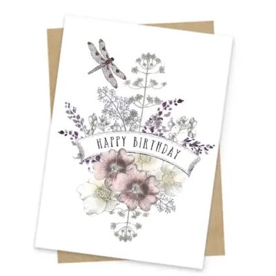 Dragonfly Birthday (small card)